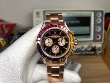 ROLEX DAYTONA Rainbow Oro Rosa - Imagen 6