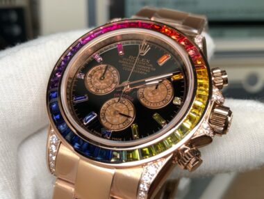 ROLEX DAYTONA Rainbow Oro Rosa - Imagen 2