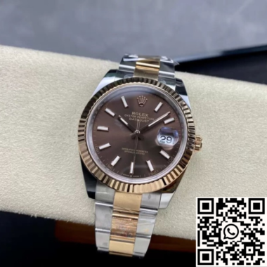 Rolex Datejust 41 Chocolate Dial Rolesor ref. 126333 - Imagen 3