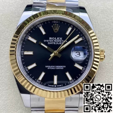 Rolex Datejust 41 Black Dial Rolesor Yellow 41mm ref. 126333 - Imagen 5