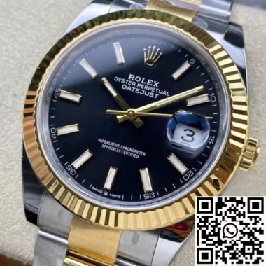 Rolex Datejust 41 Black Dial Rolesor Yellow 41mm ref. 126333 - Imagen 4