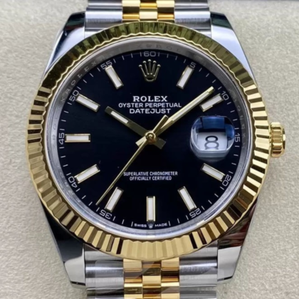 Rolex Datejust 41 Black Dial Rolesor Yellow 41mm ref. 126333