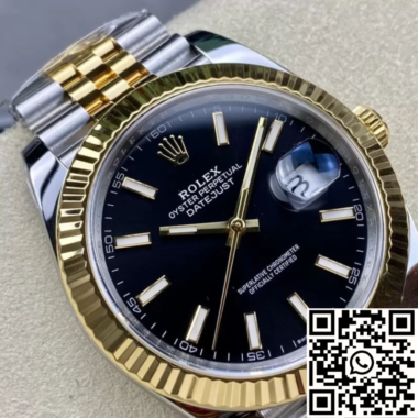 Rolex Datejust 41 Black Dial Rolesor Yellow 41mm ref. 126333 - Imagen 7