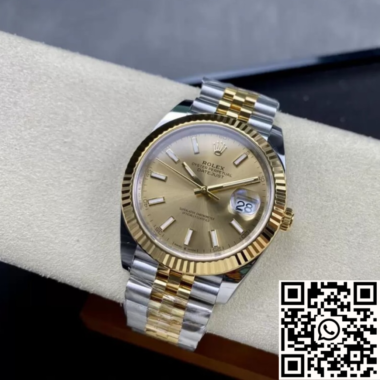 Rolex Datejust 41 Champagne Dial Rolesor Yellow 41mm ref. 126333 - Imagen 4