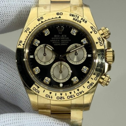 Rolex Daytona Yellow Gold Diamond Dial 40mm ref. 116528