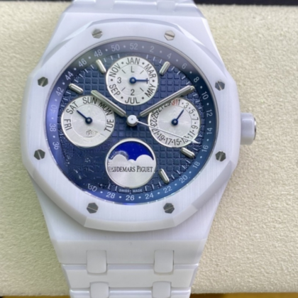 Audemars Piguet Royal Oak Perpetual Calendar Cerámica Blanca 41mm – Ref. 26579CB