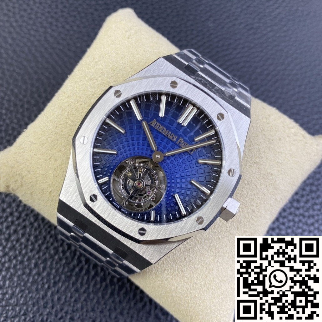 Audemars Piguet Royal Oak Tourbillon Extra-Plano Azul – Ref. 26510ST - Imagen 4