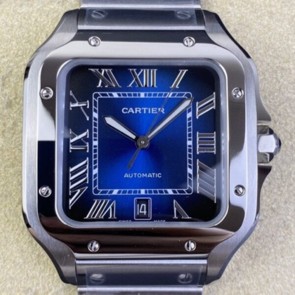 Cartier Santos WSSA0030 Gradient Blue